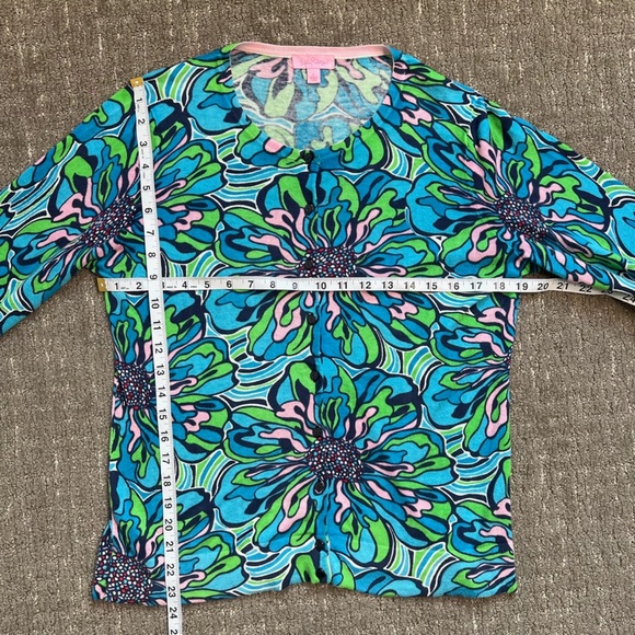 Lilly Pulitzer Paley Cardigan in Dress Rehearsal Size Large - Picture 4 of 6